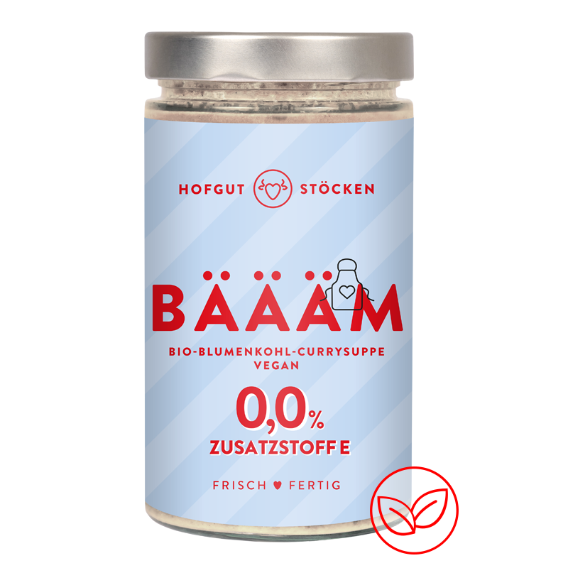 BÄÄÄM – Bio-Blumenkohl-Currysuppe – vegan