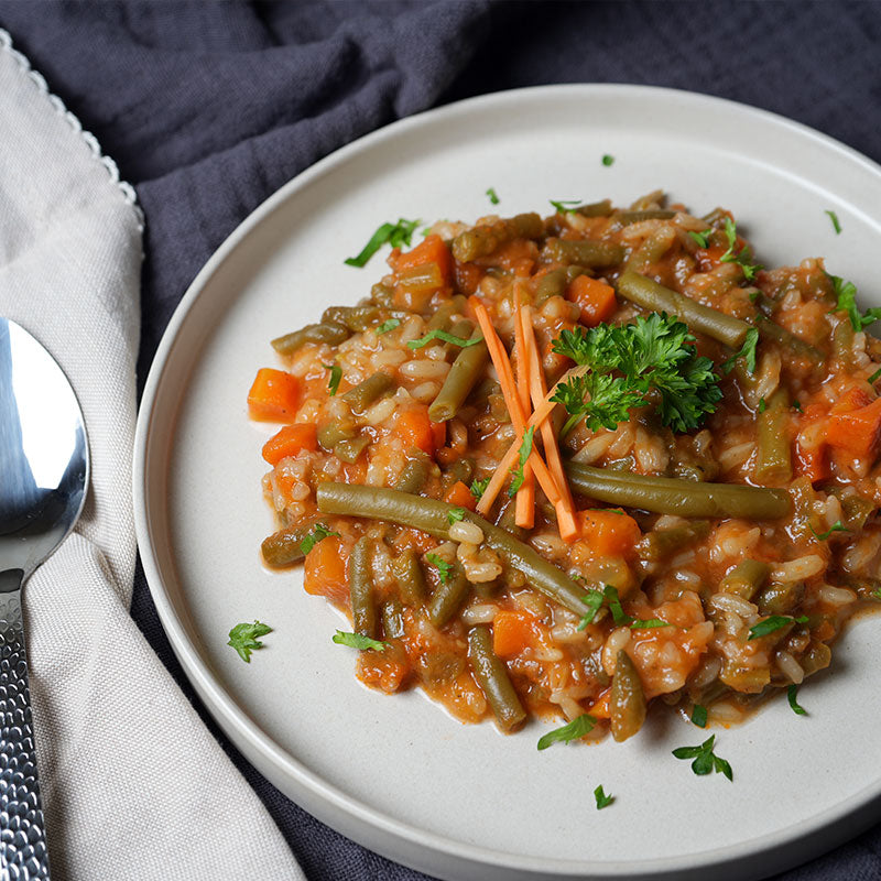HAPPPIE - Bio-Bohneneintopf mit Reis