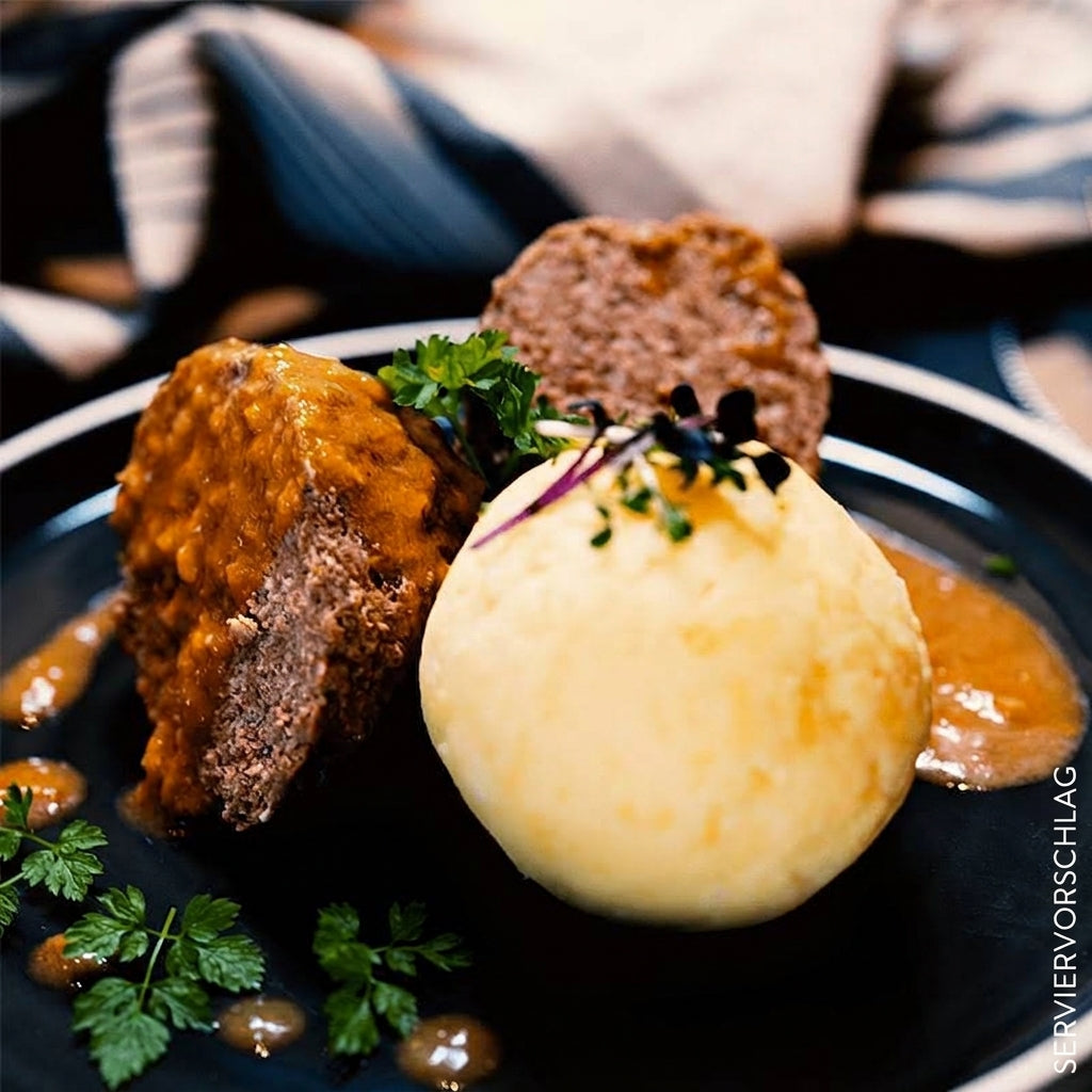 YAPP – Bio-Rinderhackbraten in Rahmsauce