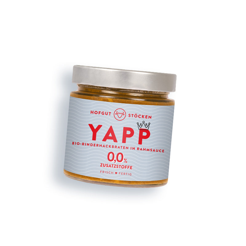 YAPP – Bio-Rinderhackbraten in Rahmsauce