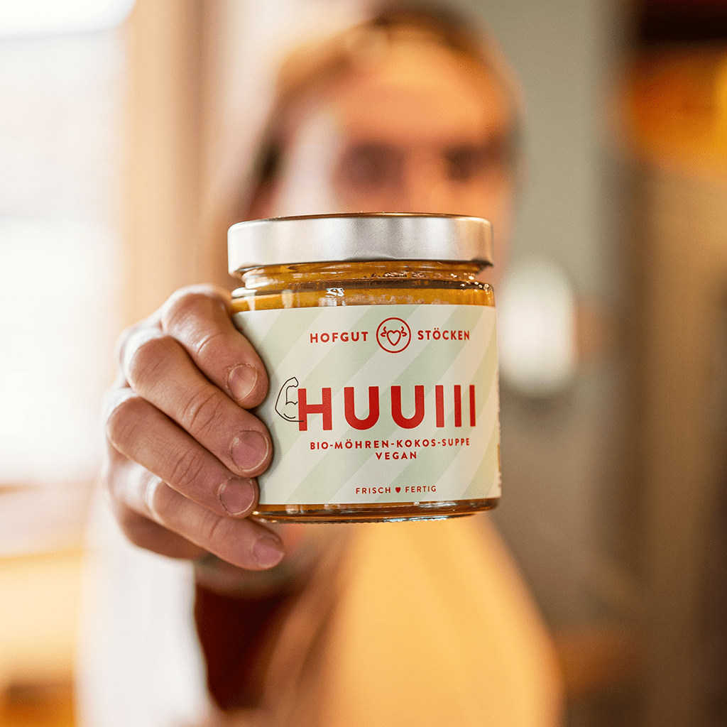 HUUIII – Bio-Möhren-Kokos-Suppe – vegan