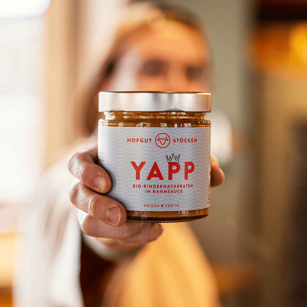 YAPP – Bio-Rinderhackbraten in Rahmsauce
