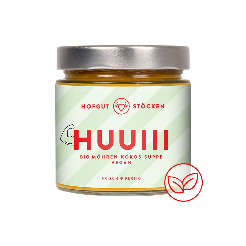 HUUIII – Bio-Möhren-Kokos-Suppe – vegan