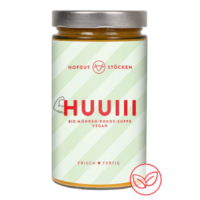 HUUIII – Bio-Möhren-Kokos-Suppe – vegan