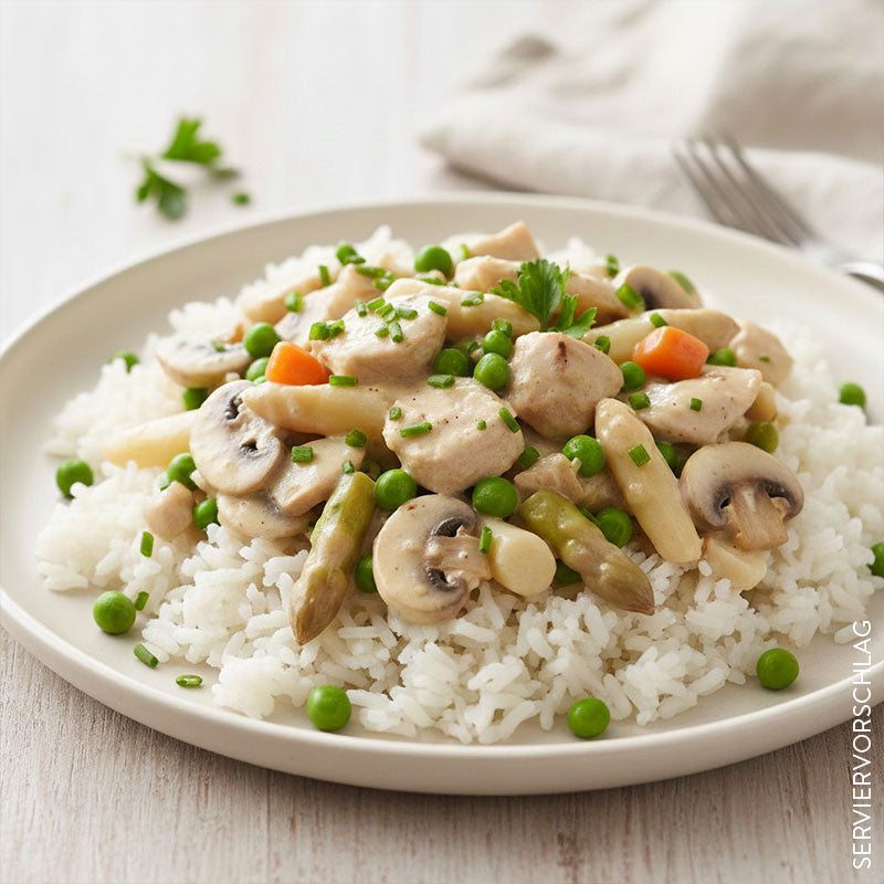 KIKERIKI – Bio-Hühnerfrikassee