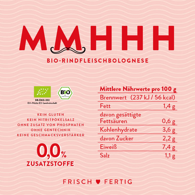 MMHHH - Bio-Rindfleischbolognese