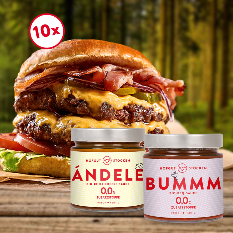 Hirschburgerbox für 10 Burger
