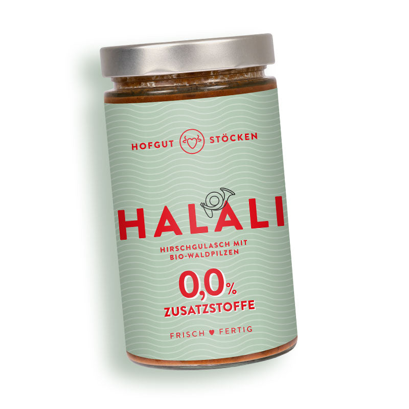 HALALI - Hirschgulasch mit Bio-Waldpilzen