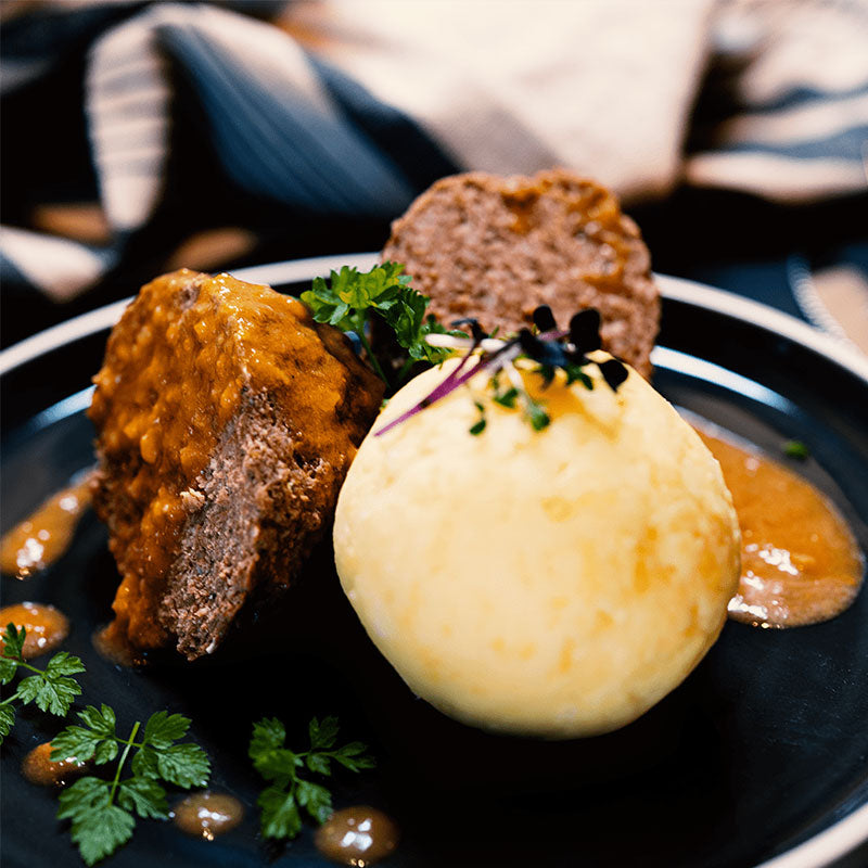 YAPP – Bio-Rinderhackbraten in Rahmsauce