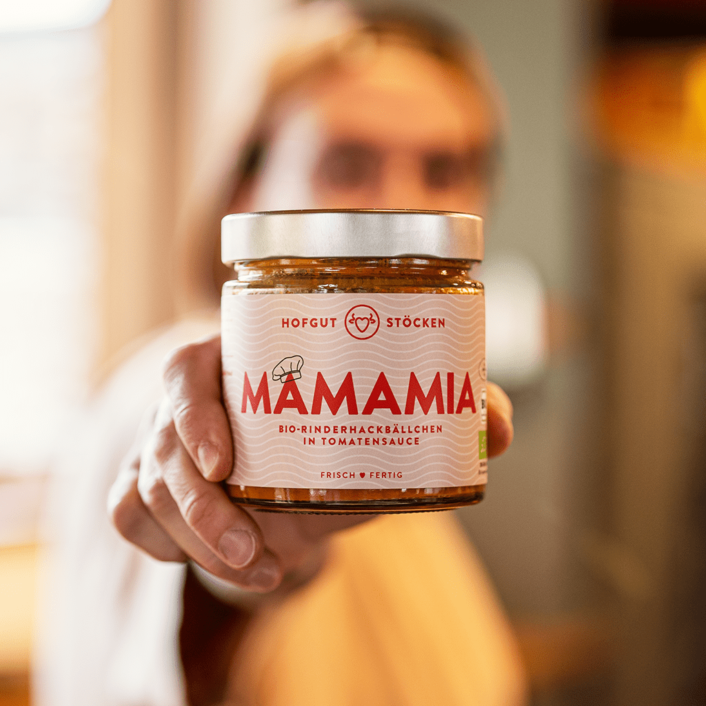 MAMAMIA - Bio-Rinderhackbällchen in Tomatensauce